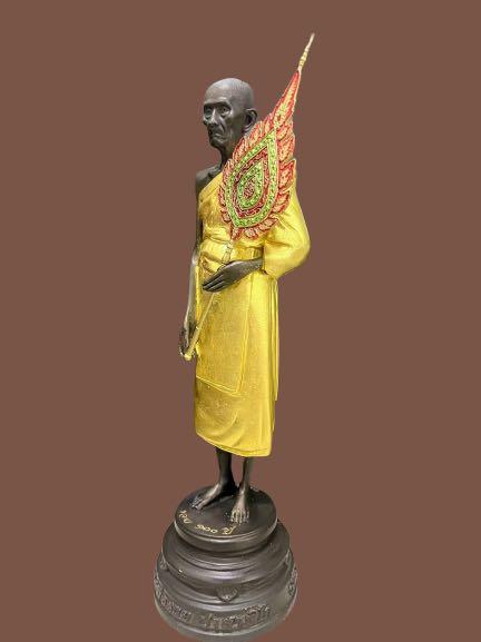 Luang Phor Ruay Standing Bucha Be2565 Wat Tako Base 3” Height 12” Rtss ...