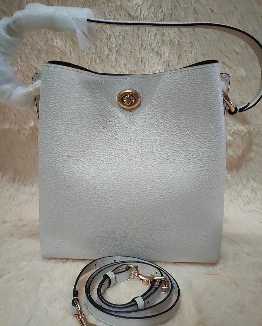 Coach charlie bucket bag white on sale