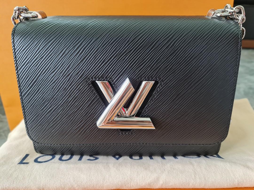 Louis Vuitton LV Twist MM pillow Black Leather ref.405271 - Joli