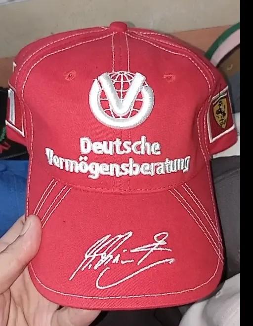 Michael schumacher autographed Cap, Men's Fashion, Watches
