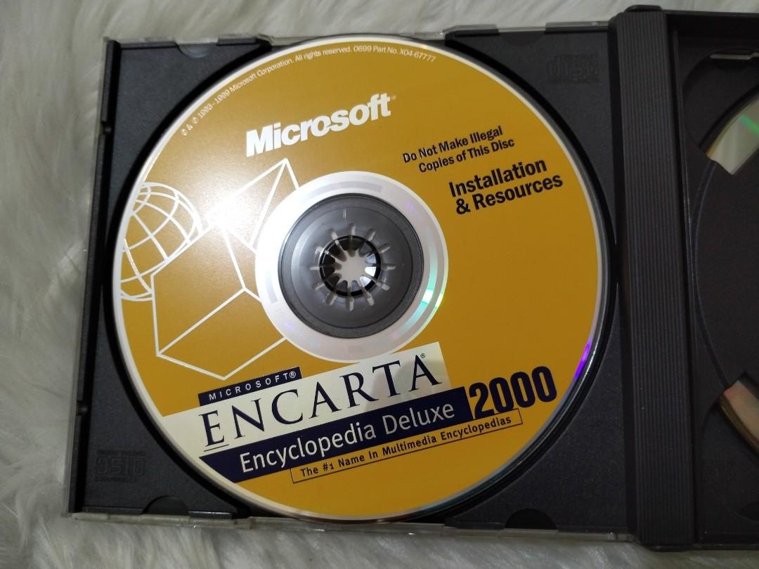 Microsoft Encarta Encyclopedia 2000, 3 CDs, Hobbies & Toys, Music & Media, CDs & DVDs on Carousell