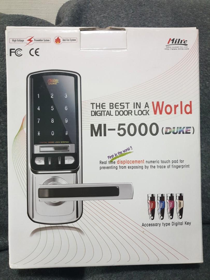 Milre MI5000 DIGITAL DOOR LOCK, Furniture & Home Living, Security