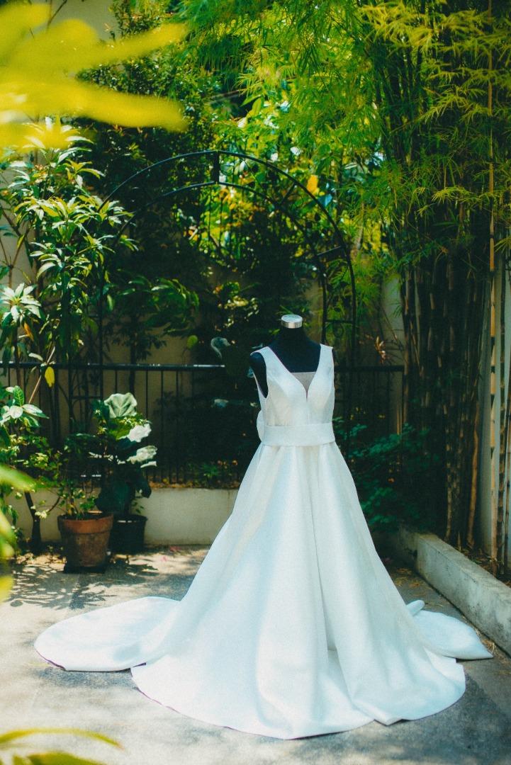 Minimalist Mikado Wedding Gown Women s Fashion Dresses Sets