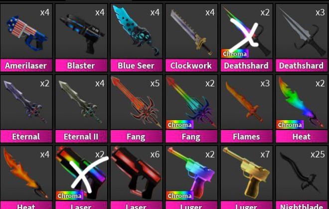 Trading mm2 knives for yba skins (I can also buy), Video Gaming, Gaming  Accessories, In-Game Products on Carousell