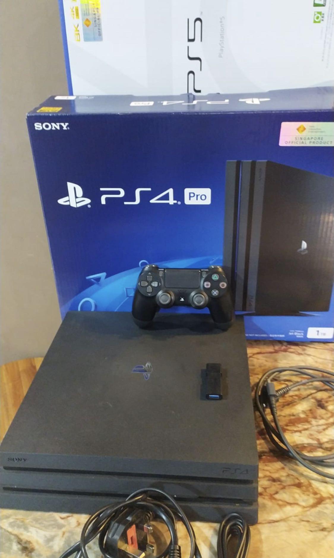 Modded 1 TB Ps4 Pro Goldhen Jailbreak Firmware 9 00 Full Set With Box 