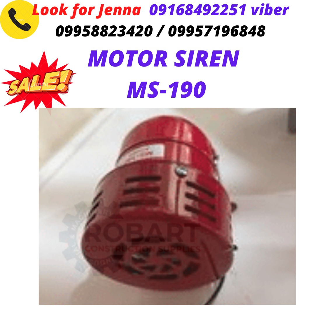 MOTOR SIREN MS-190, Commercial & Industrial, Construction Tools ...