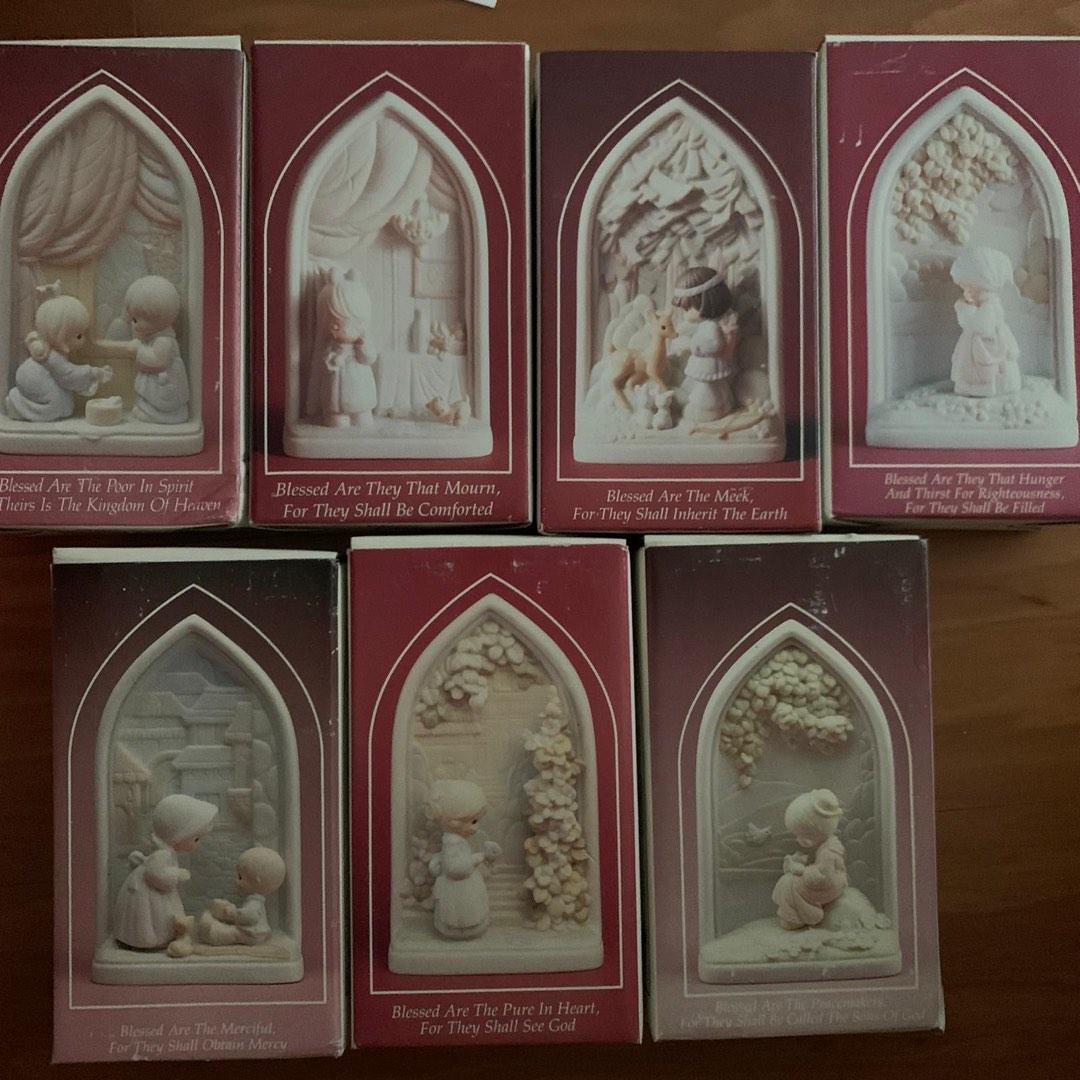 multiple listings Precious Moments Chapel Exclusive Psalm 23 Beatitudes Nativity happy camper figurines