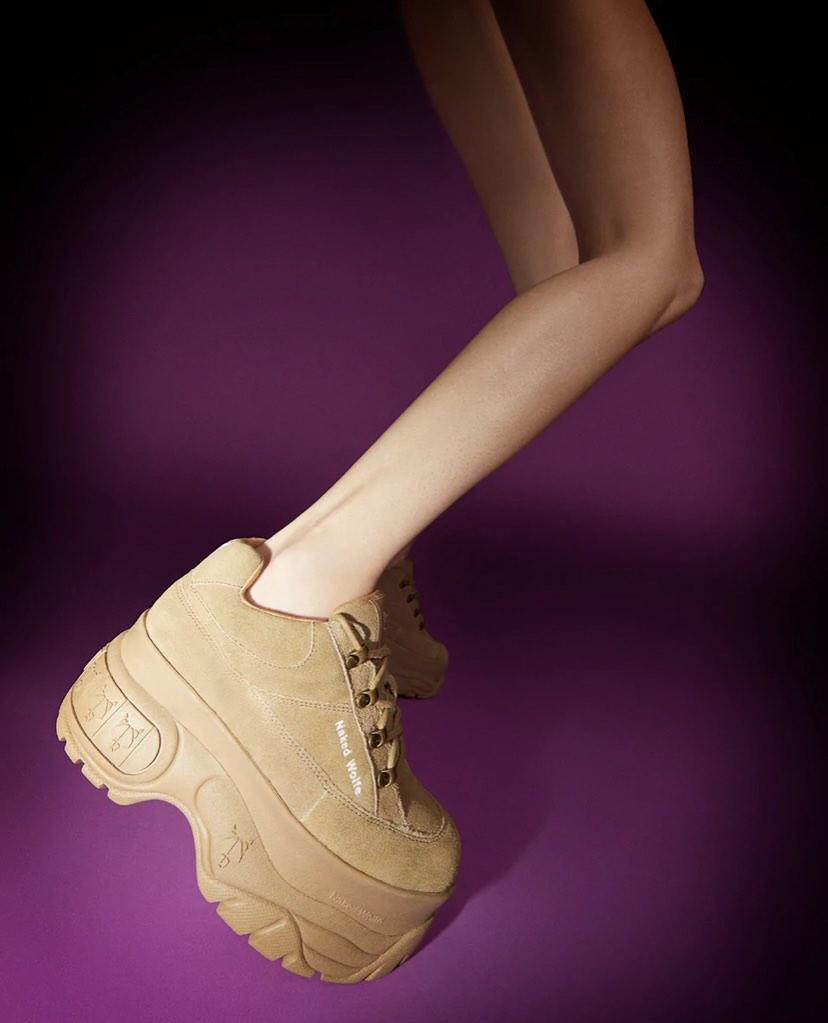 Naked wolfe sporty taupe suede sale