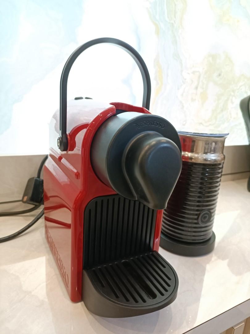 NESPRESSO INISSIA MACHINE & AEROCINNO3 (RUBY RED), TV & Home Appliances