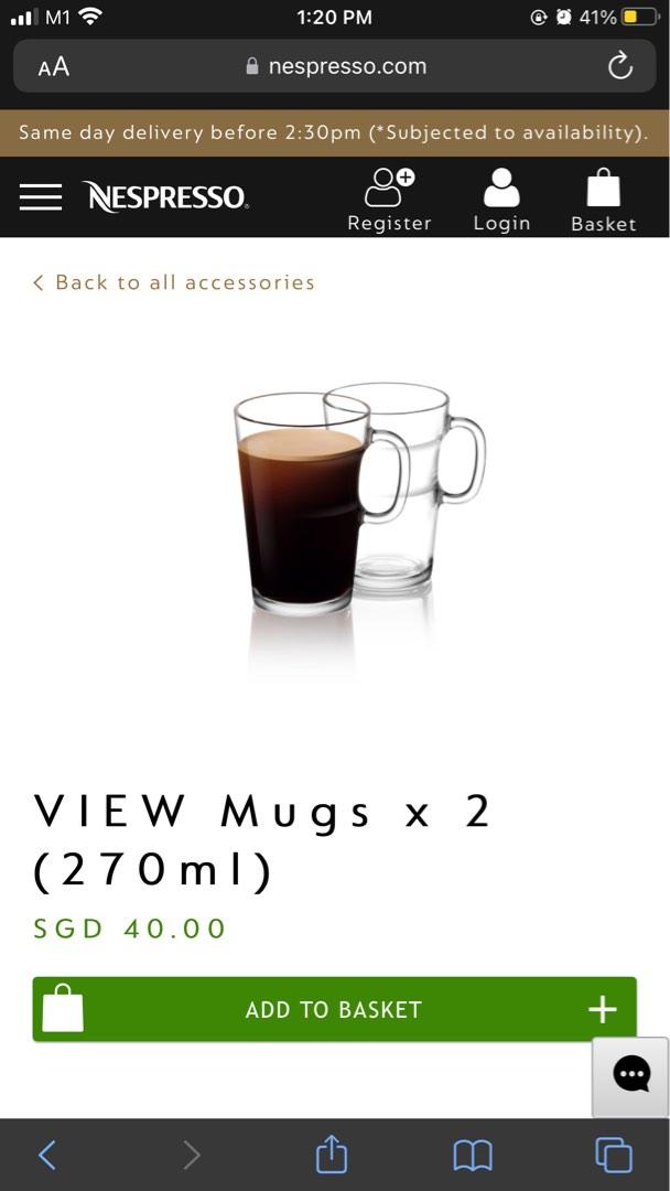 Nespresso Mugs, TV & Home Appliances, Kitchen Appliances, Other Kitchen Appliances on Carousell