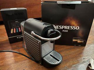 Nespresso Pixie with Nespresso View pod holder
