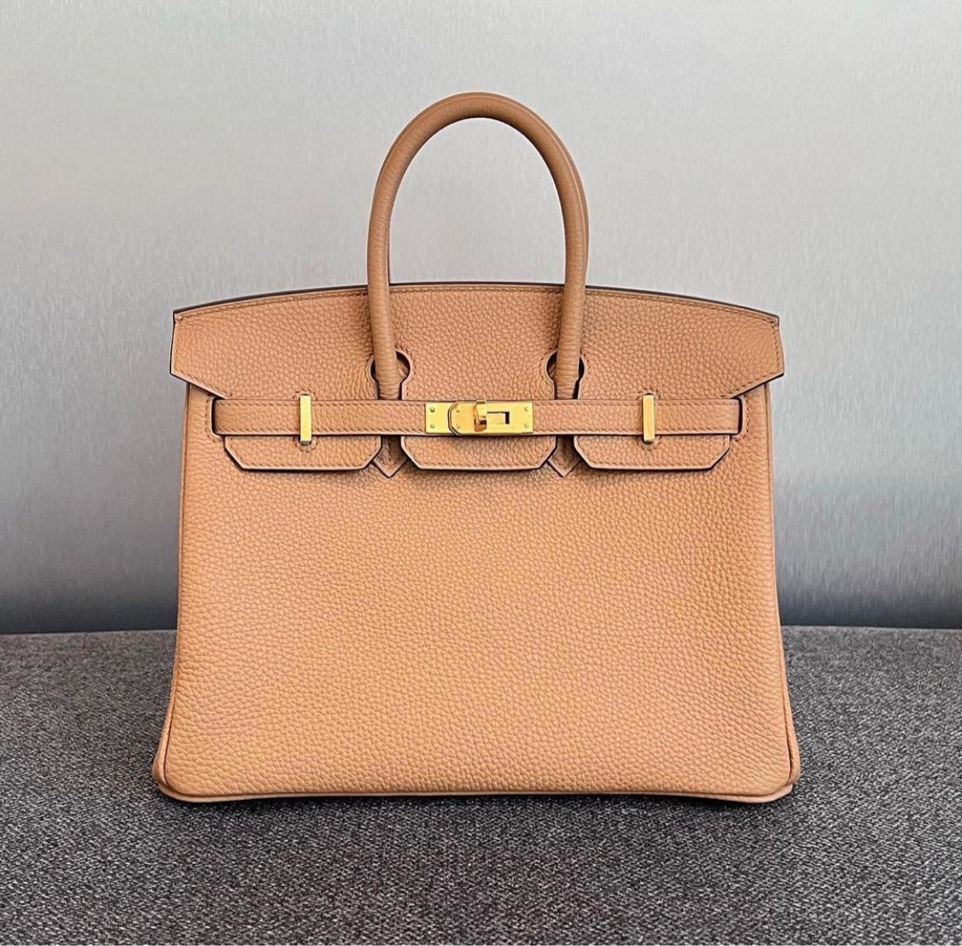 INSTOCK] Hermes Birkin 25,Gris Etain in Togo. RGHW, Stamp D, Luxury, Bags &  Wallets on Carousell