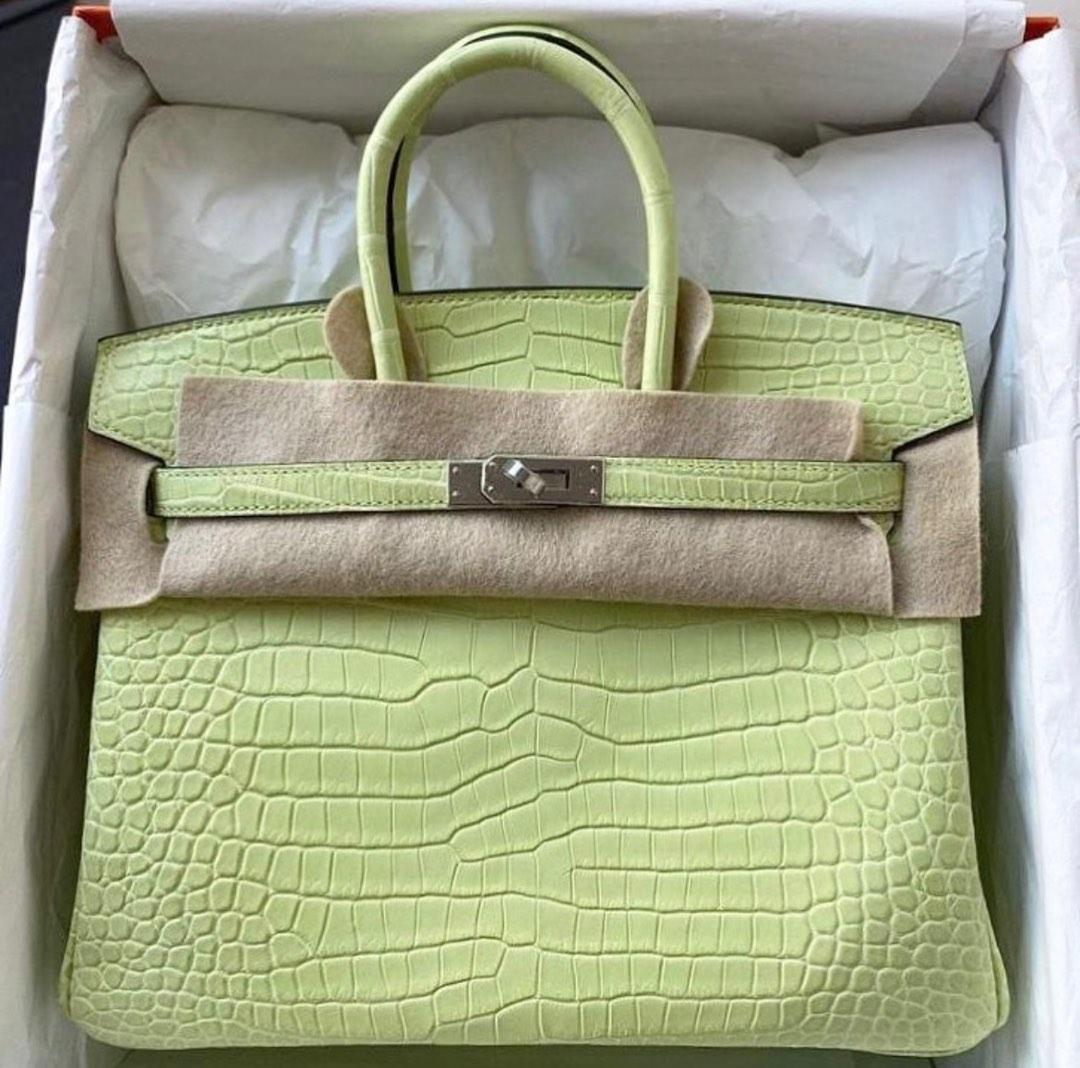 Hermes birkin 25 crocodile skin, Luxury, Bags & Wallets on Carousell