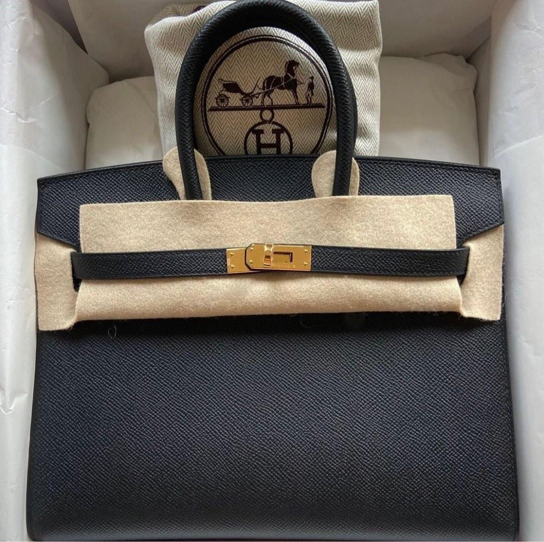 Hermes Kelly 25 Gold epsom, Luxury, Bags & Wallets on Carousell