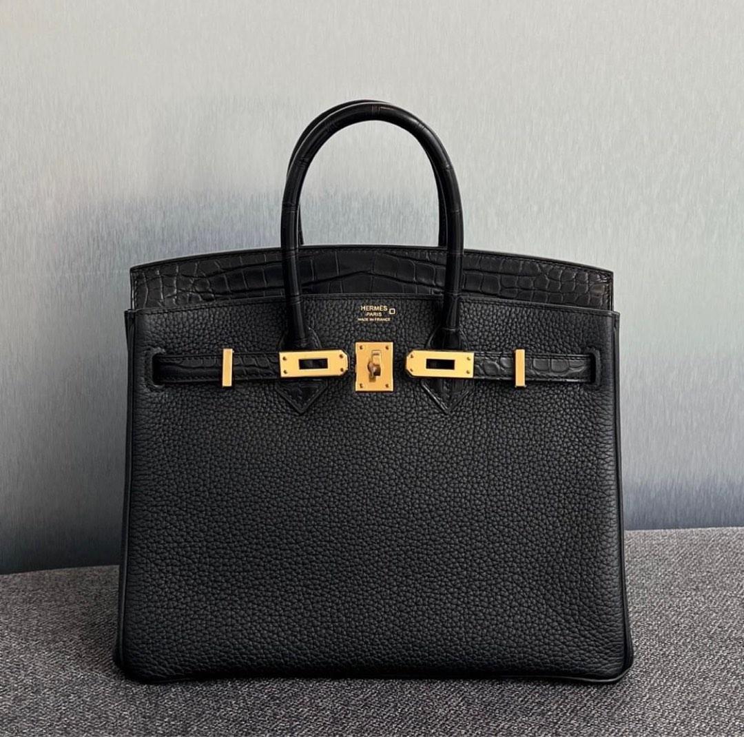 Super rare local set brand new Hermes Birkin 25 black Togo gold hardware,  Luxury, Bags & Wallets on Carousell