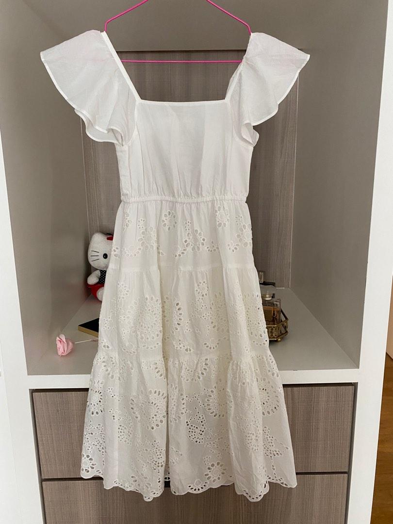 New Zara Girl Long White Dress