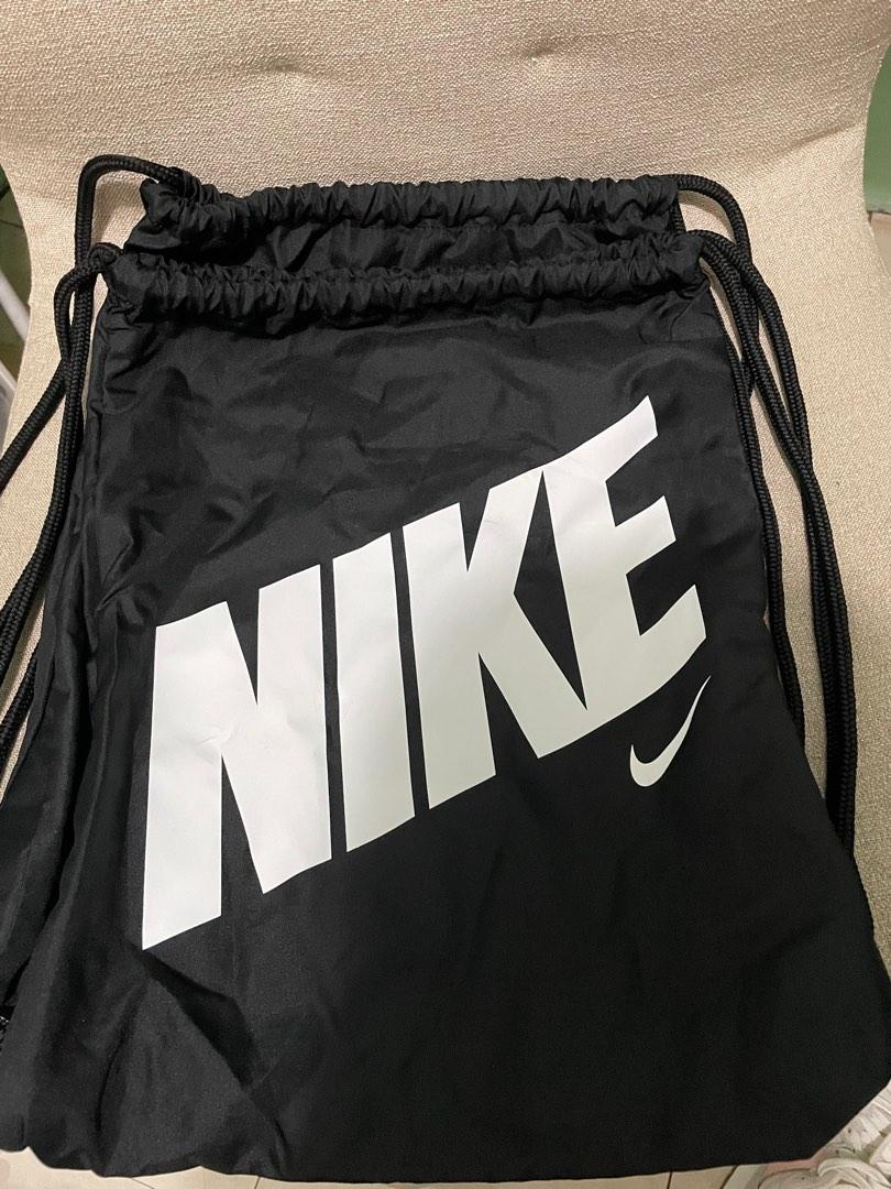 Nike Drawstring Bag ( White Logo ), Men's Fashion, Bags, Backpacks on