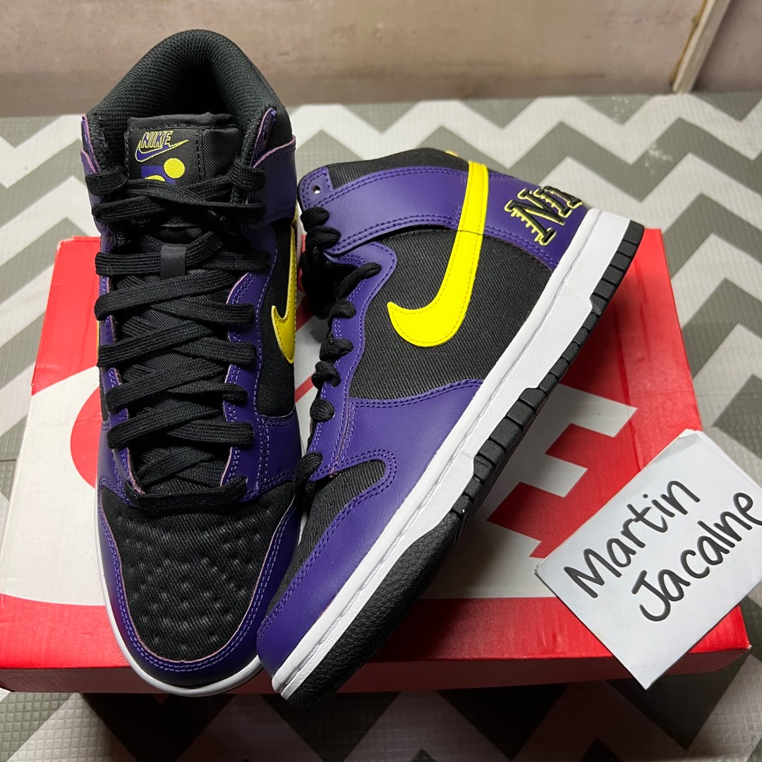 nike high dunk lakers