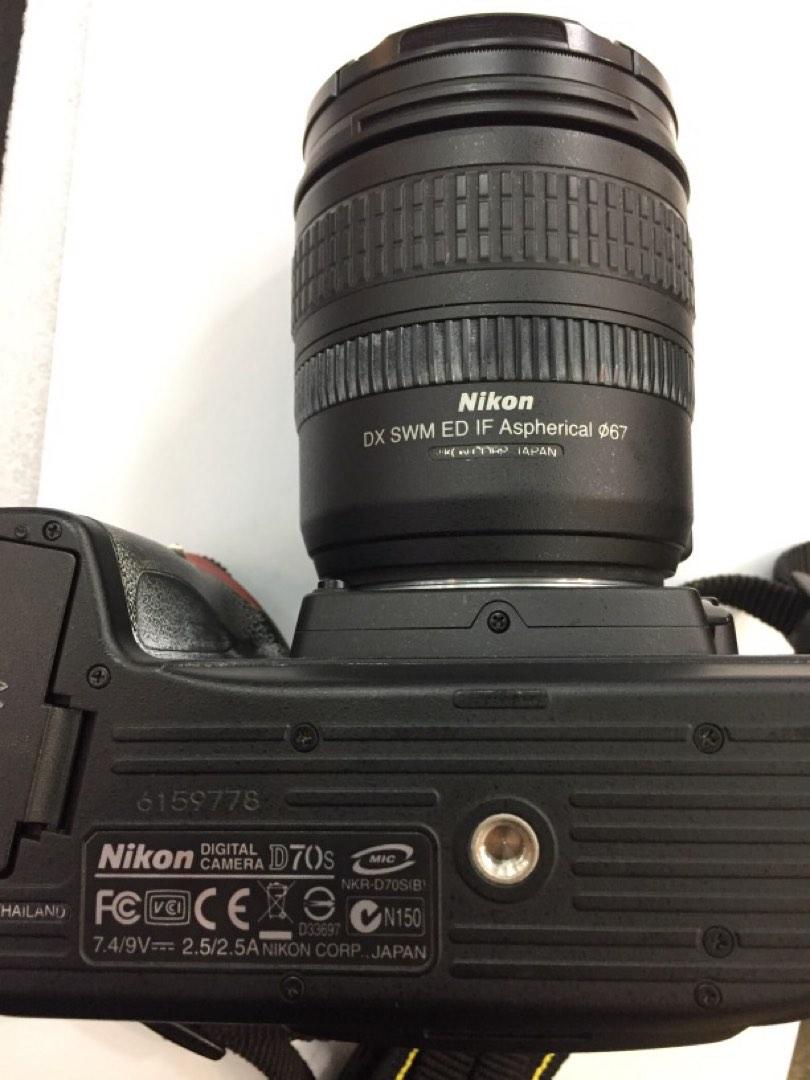 Nikon D70s DSLR Camera with 1870mm Lens, Photography, Cameras on Carousell
