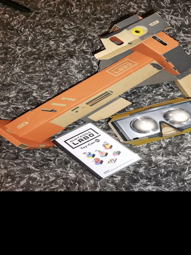 Nintendo Switch VR Labo Set (Category: Nintendo) located in Muntinlupa City. Submitted by mekgv (Listing ID 1182737521, Image 2). Description: For nintendo switch, comes with the game, gun and VR set.