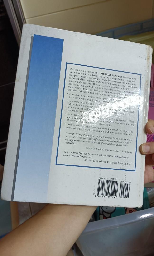 Numerical Analysis （分類：教科書）位於 Hong Kong。 由 360dayhappy 提交（商品編號 1182837016，圖片 2）。簡介： 大學參考書 新舊如圖 @100。