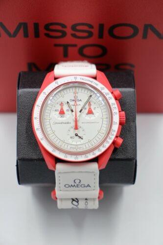 Red and store white watch
