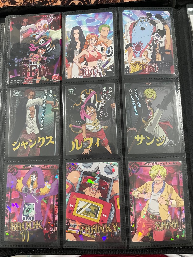 One piece film red character cards