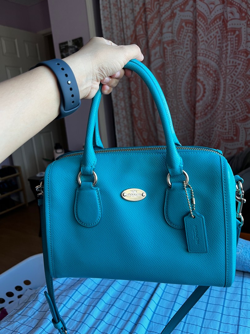 Turquoise purse outlet coach