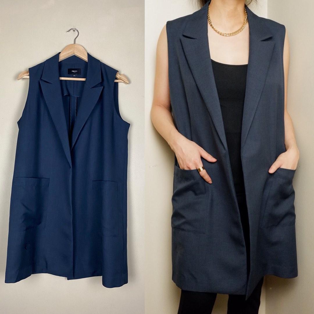 Oversized Vest, Women's Fashion, Coats, Jackets and Outerwear on Carousell