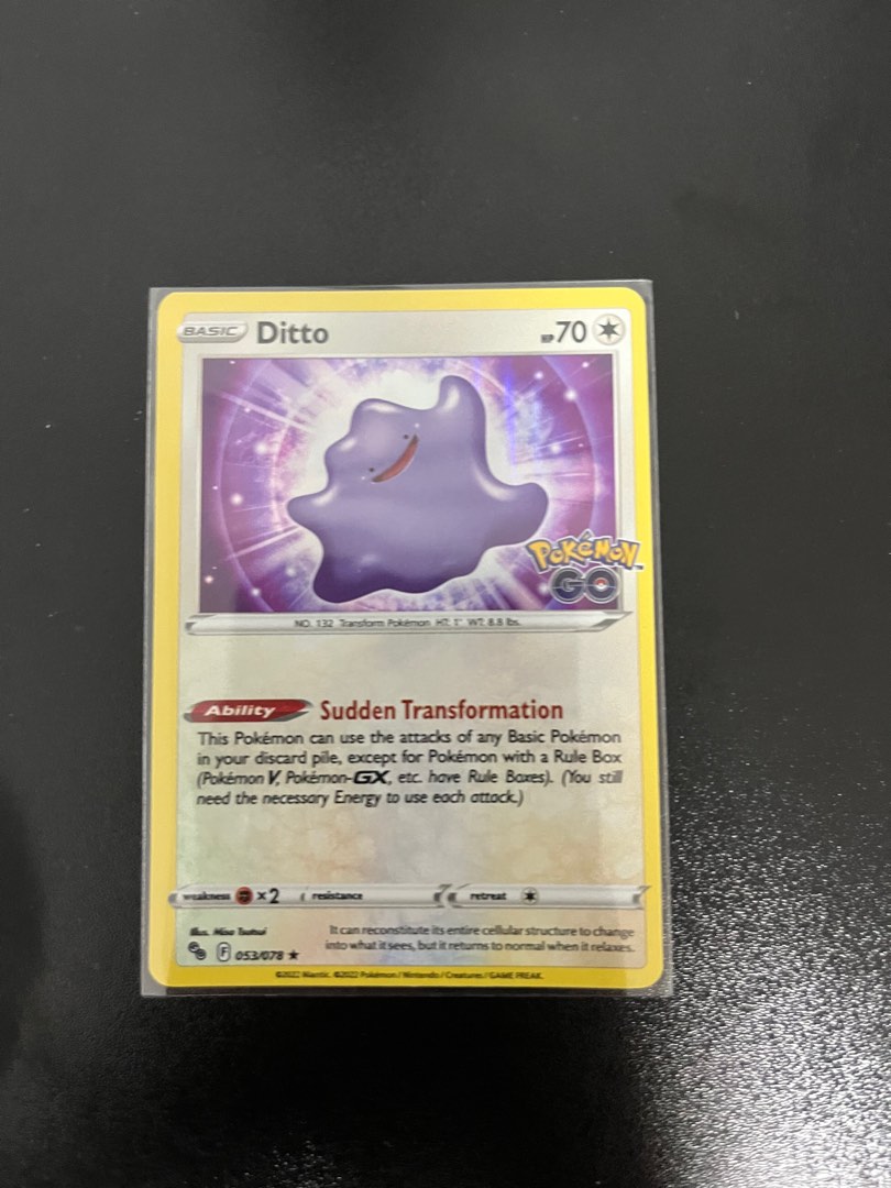 Pokemon PEELABLE DITTO 2022 – Pokemon PEELABLE DITTO GALLERY – Pick your  Card –