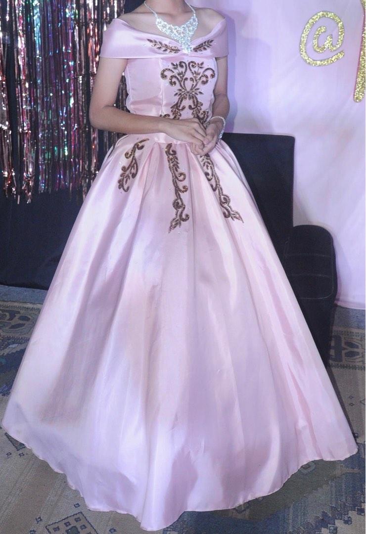 Off shoulder hotsell gown for debut