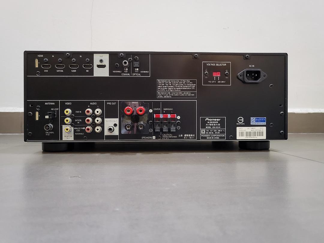 Pioneer VSX523K 5.1Channel AV Receiver, Audio, Soundbars, Speakers