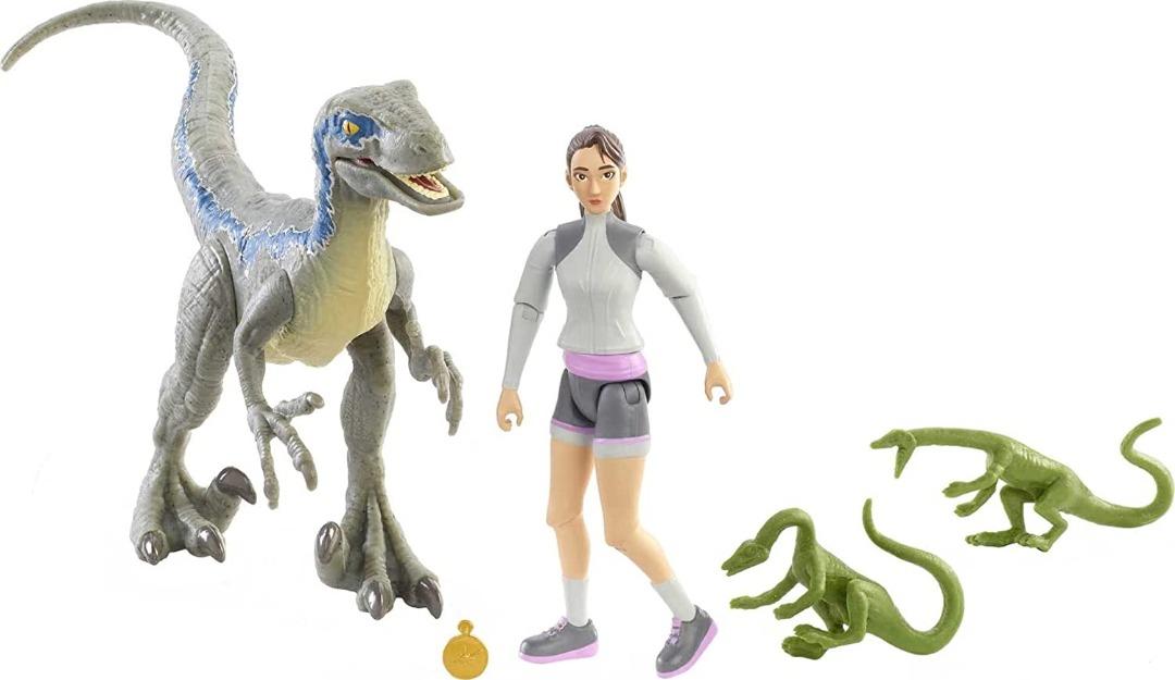 (PO)Jurassic World Camp Cretaceous Yaz & Velociraptor 'Blue' Figures