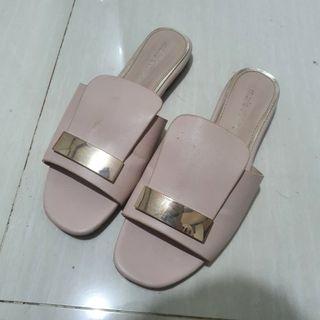 [Preloved] Marie Claire Sandals Pink Flat size 38
