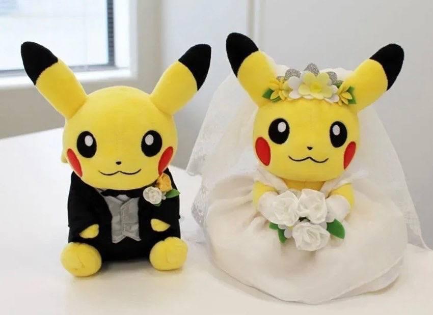 Preorder Pokemon Garden Wedding Pikachu Plush Bride Groom Western Style Japanese Style