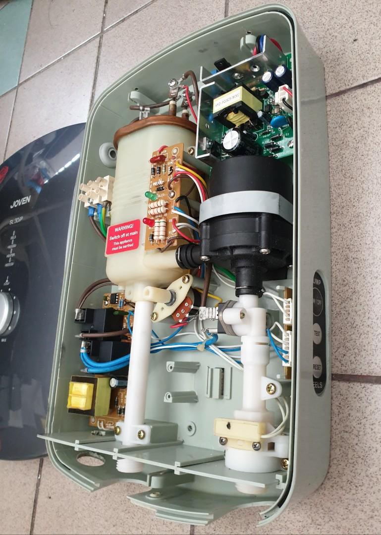 Pump Water Heater Bath Air Pemanas Mandi Joven Used, Furniture u0026 Home  Living, Bathroom u0026 Kitchen Fixtures on Carousell