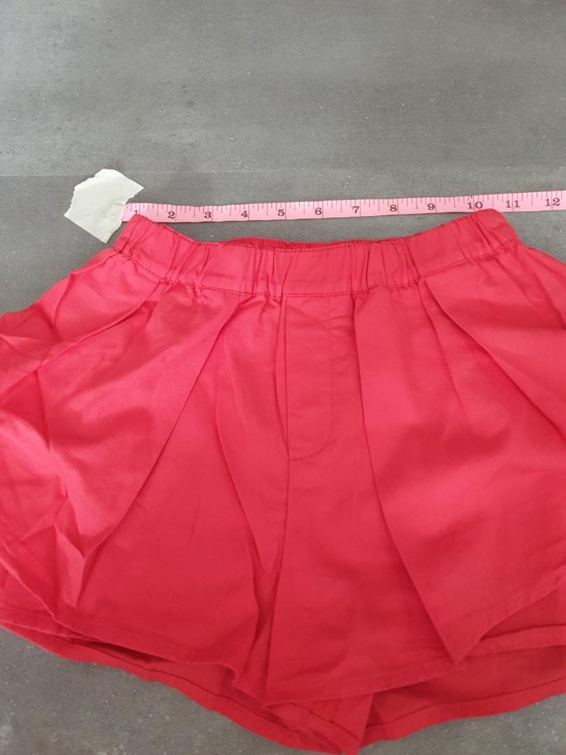 Red girl short Babies Kids Babies Kids Fashion on Carousell