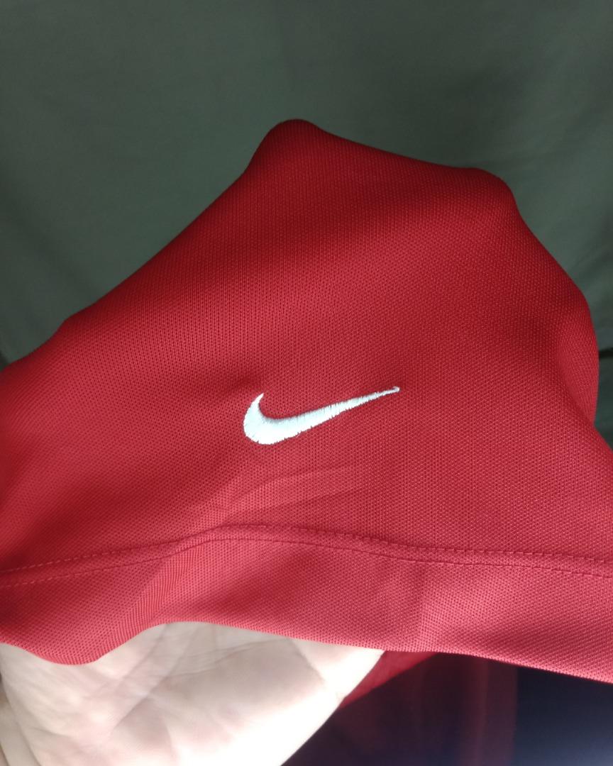 mens red nike golf shirt