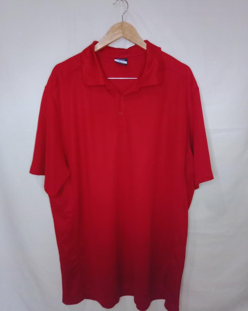 mens red nike golf shirt
