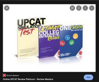 Review Masters ACET USTET UPCAT DCAT College Entrance Test Reviewer set