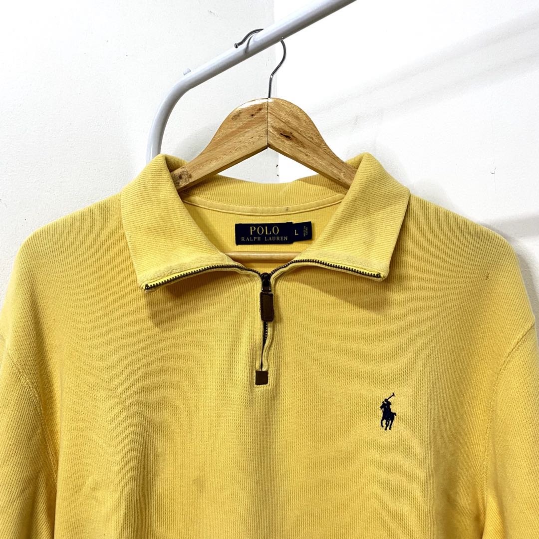 RL Quarterzip (Yellow), Men's Fashion 