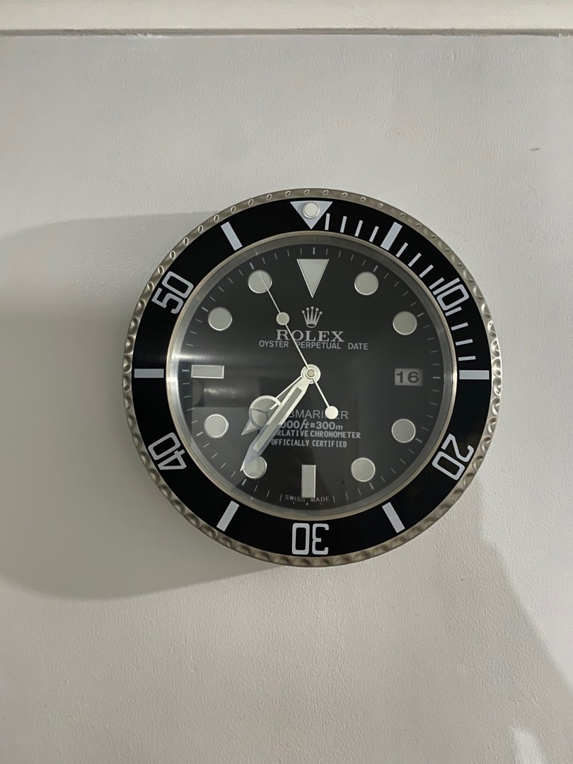 Rolex Submariner Wall Clock, Men's Fashion, Watches & Accessories