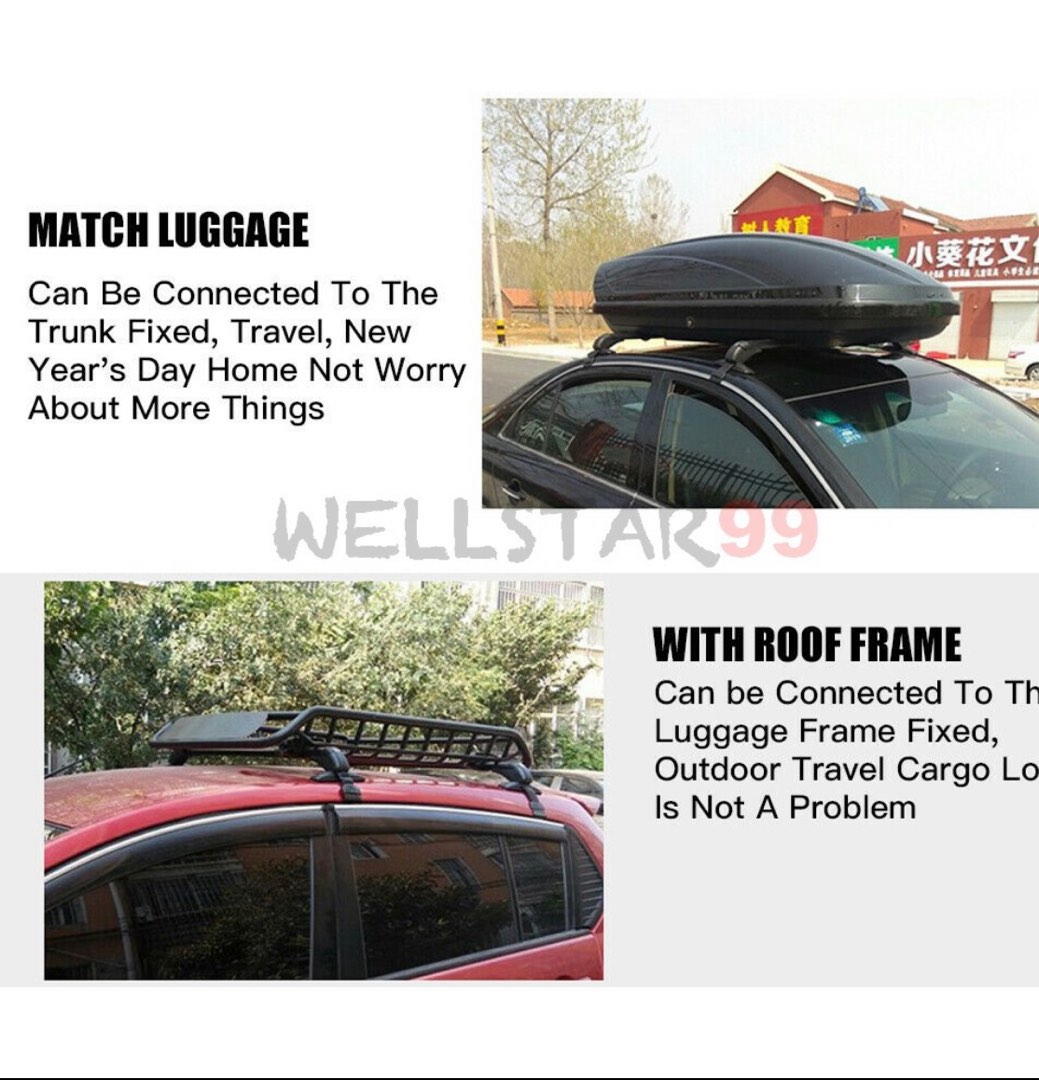 OMAC Roof Rack Cross Bars Carrier Aluminum for Mazda, 4 inches, Black