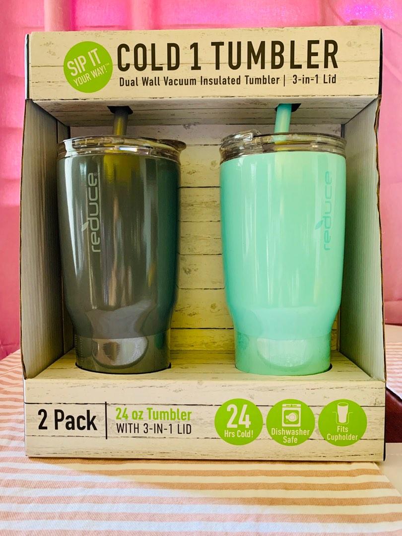 Reduce Cold1 24oz Tumbler with Straw, 2-pack