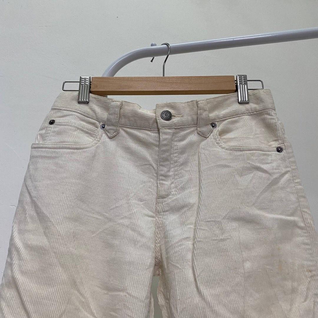 Seluar Pants Vintage Nude Khaki Beige Cream Brown Bootcut Jeans Denim