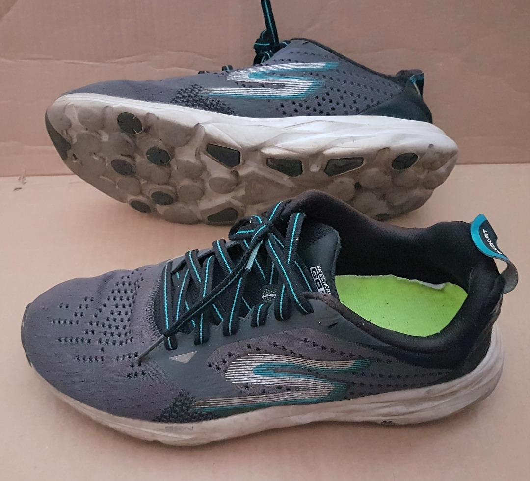 Sketchers Designer Running Shoes GORUN Ride 6 Designer Sneakers USA Model 54117 Dark Gray Original Apparels US 9.5 UK 8.5 Euro 43 Pop