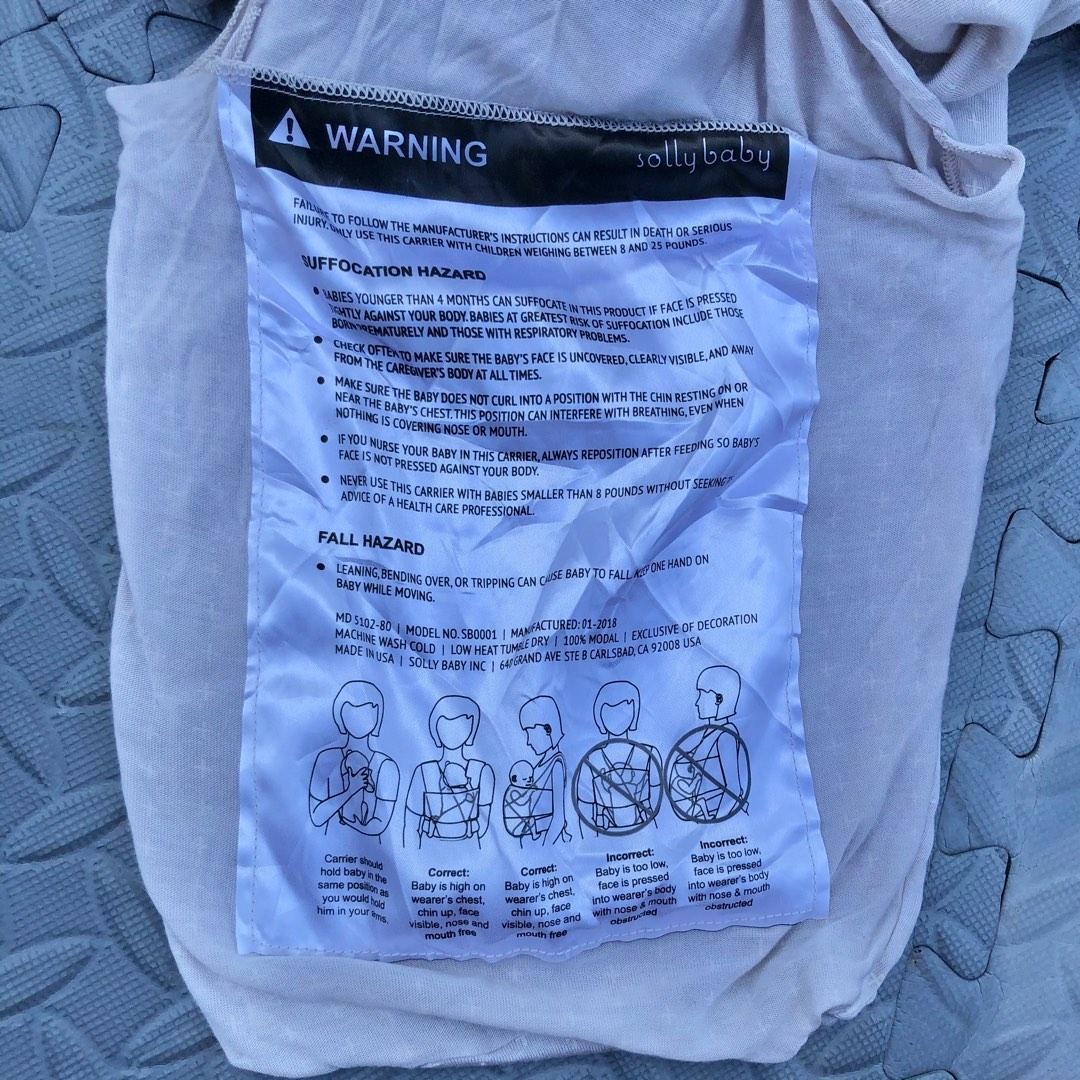 Solly baby wrap carrier, Babies & Kids, Going Out, Carriers & Slings on
