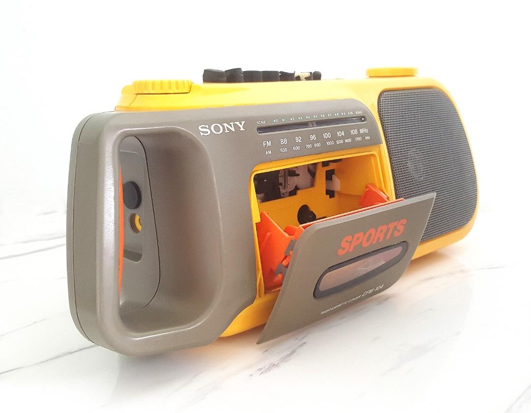 Sony CFM104 Sports Radio/ Cassette Boombox Player In Excellent Working