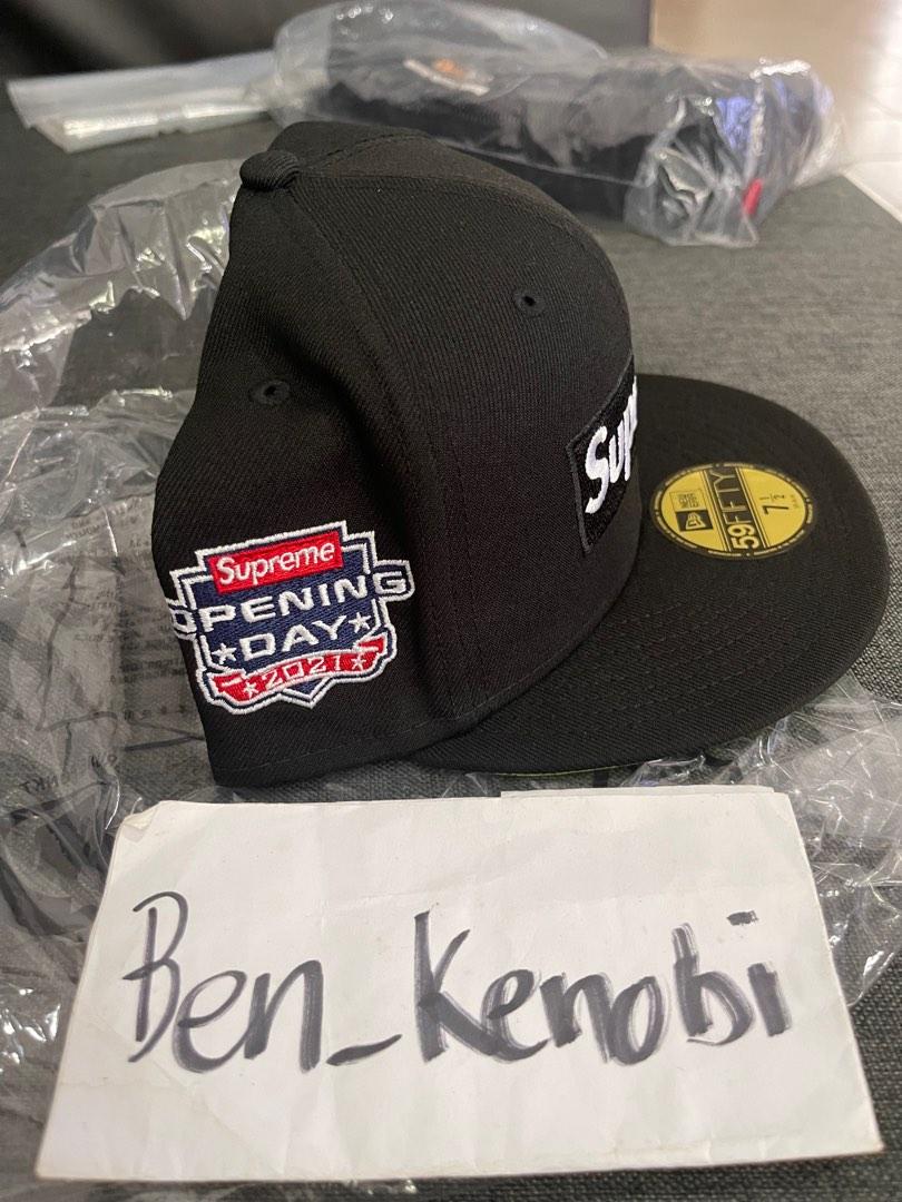 Supreme No Comp box logo new era-black-7 1/2