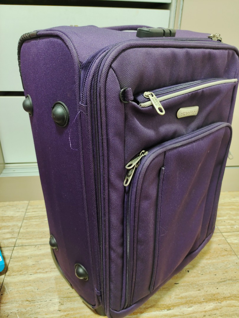 Swiss Polo luggage - Dark purple, Hobbies & Toys, Travel, Luggage on ...